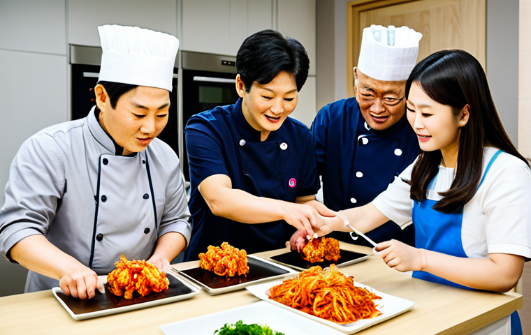 한식조리기능사 취득 후 창업 가능성 - Korean Restaurant Owner**

"A professional, fully clothed restaurant owner smiling warmly at the cam...